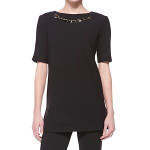 ST.JOHN wool blend knitted fabric top size S pristine condition